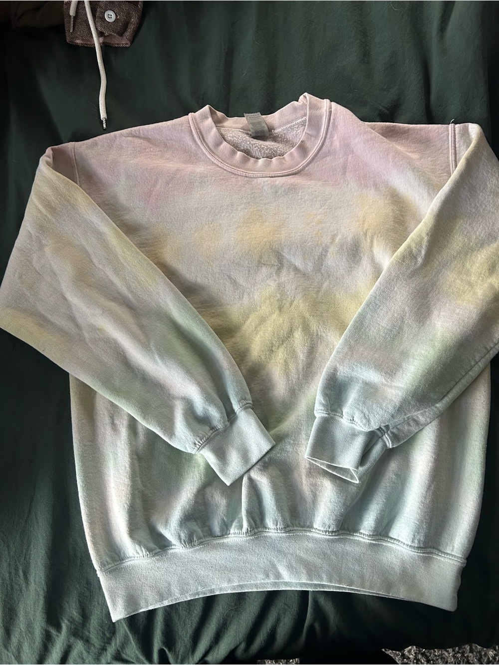 Gildan Pastel Tie-Dye Crewneck Sweatshirt - Pink, Yellow, Mint, Light Blue - Picture 1 of 3